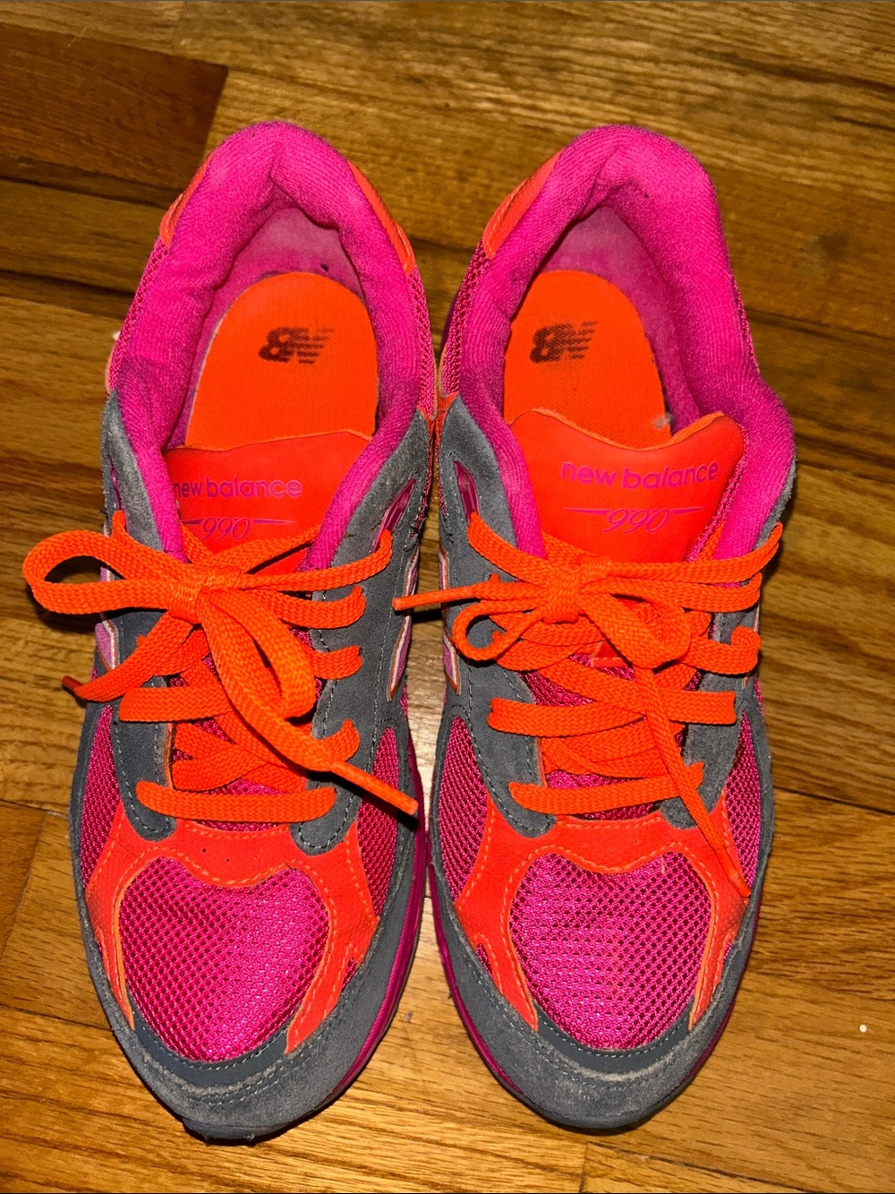 New Balance Athletic Sneakers - Pink & Orange